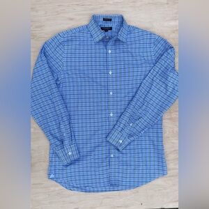 BANANA REPUBLIC Mens L Grant Fit 100% Cotton Stretch Oxford Dress Shirt